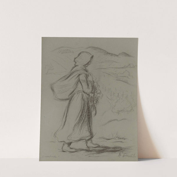 Girl with a Hamper by Štefan Polkoráb