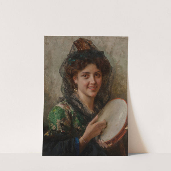 Girl with a tambourine by Federico Andreotti