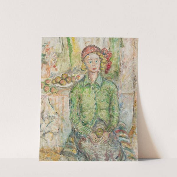 Girl with an apple (1935 - 1939) by Tytus Czyżewski