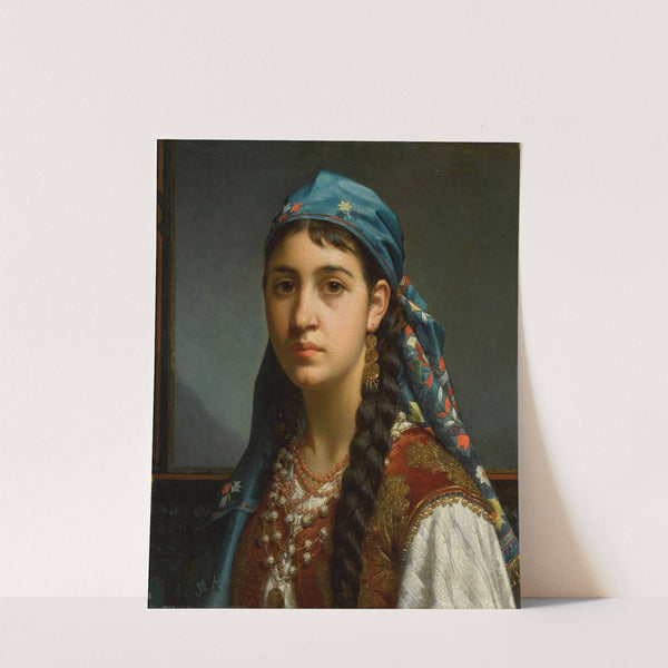 Girl with Blue Headscarf by Jan Frederik Pieter Portielje