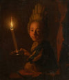 Girl with Burning Candle