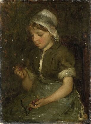 Girl with Cherries (c. 1860 - c. 1914)