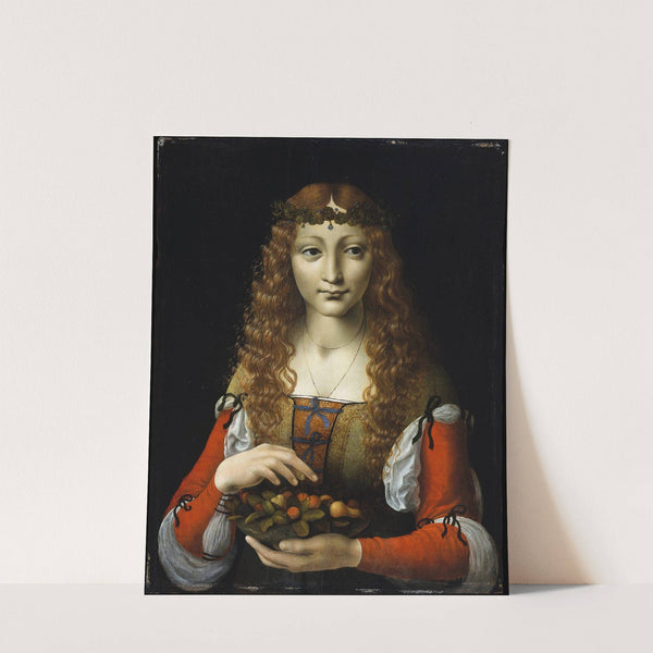 Girl with Cherries by Marco d' Oggiono