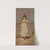 Girl with dark brown hair standing on the beach (1888) by Henderson-Achert Litho. Co.