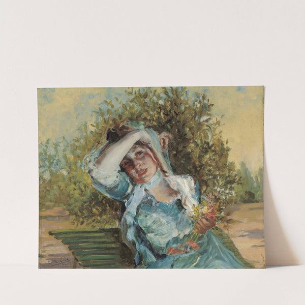Girl with Flowers by Emilio Sala y Francés