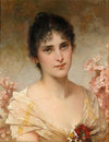 Girl with flowers (Mädchen mit Blumen)