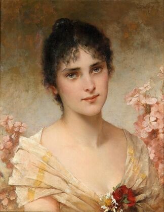 Girl with flowers (Mädchen mit Blumen)