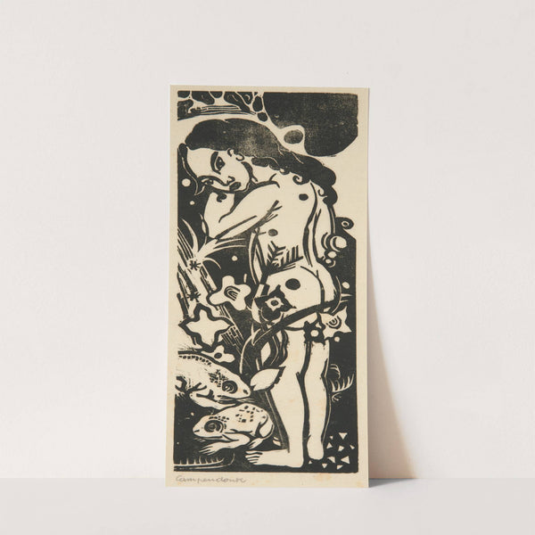 Girl with Frogs (1917) by Heinrich Campendonk