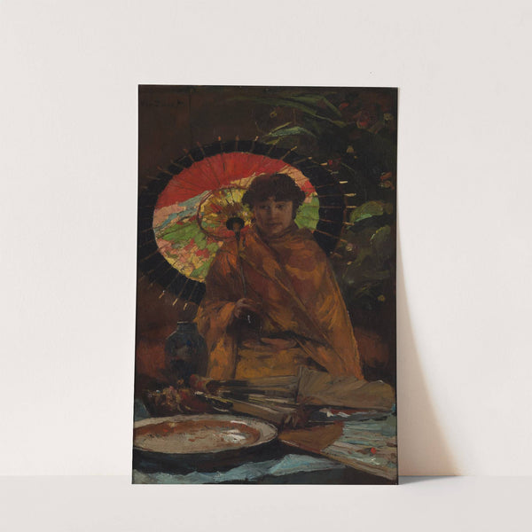 Girl with Japanese parasol by Willem de Zwart