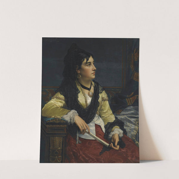 Girl with mantilla by Jan Frederik Pieter Portielje