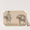 Girl with Packhorse by Paul Sandby