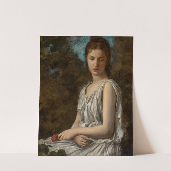Girl with Rose by Georges Bellenger