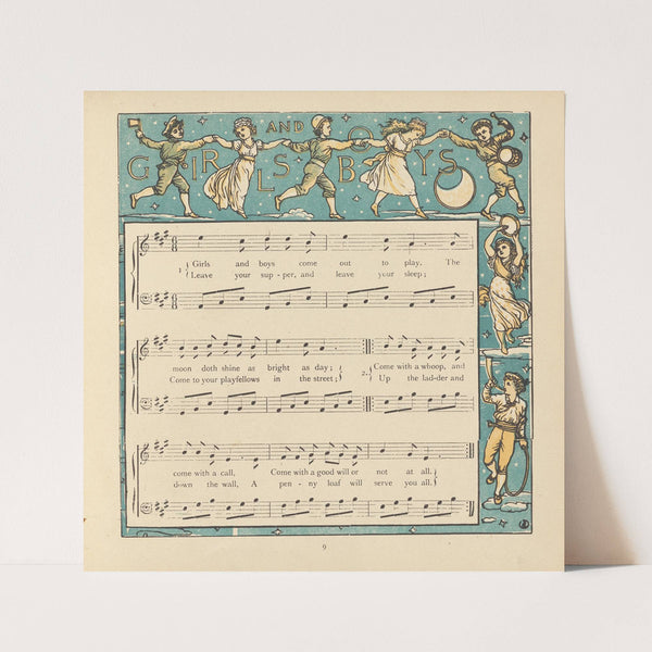 Girls and Boys (1876) by Walter Crane