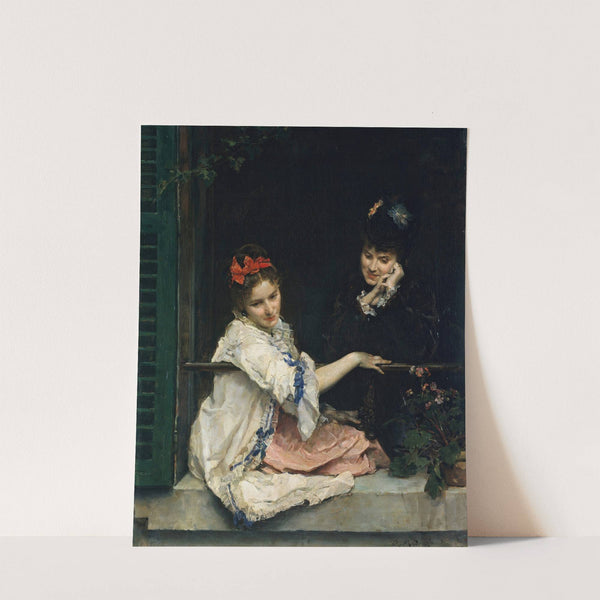 Girls at a Window by Raimundo de Madrazo y Garreta