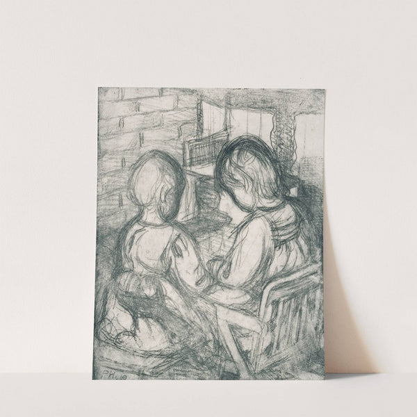 Girls by the Fireplace by Pekka Halonen