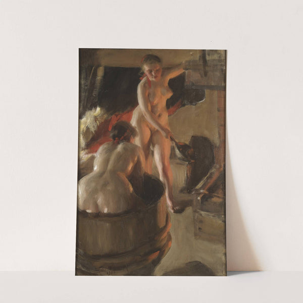 Girls from Dalarna Having a Bath (1906) by Anders Zorn