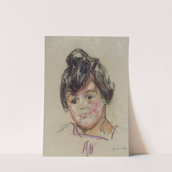 Girl's head by Dora Hitz