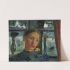 Girl's head in front of a window by Paula Modersohn-Becker