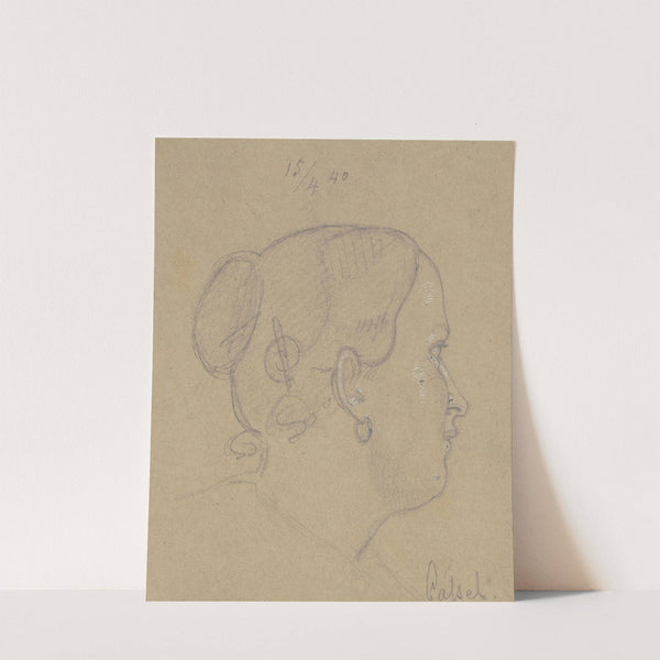 Girl's head in Kassel by Carl Hoff
