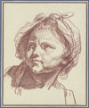 Girl’s head with bonnet