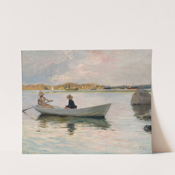 Girls in a Rowing Boat (1886) by Albert Edelfelt