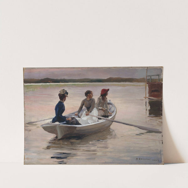 Girls in a Rowing Boat (Summer in the Archipelago) (1883) by Albert Edelfelt
