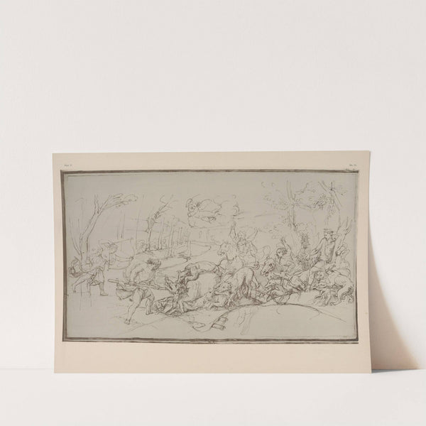 Giulio Romano - The hunt of the Calydonian boar by P. & D. Colnaghi