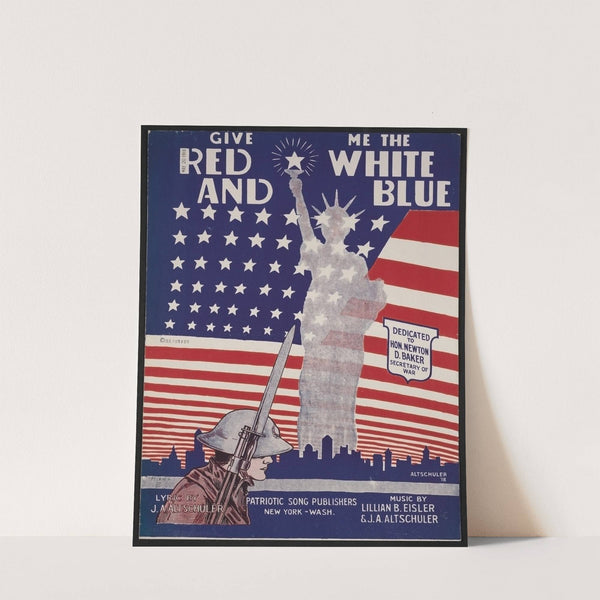 Give me the red white and blue by Anonymous