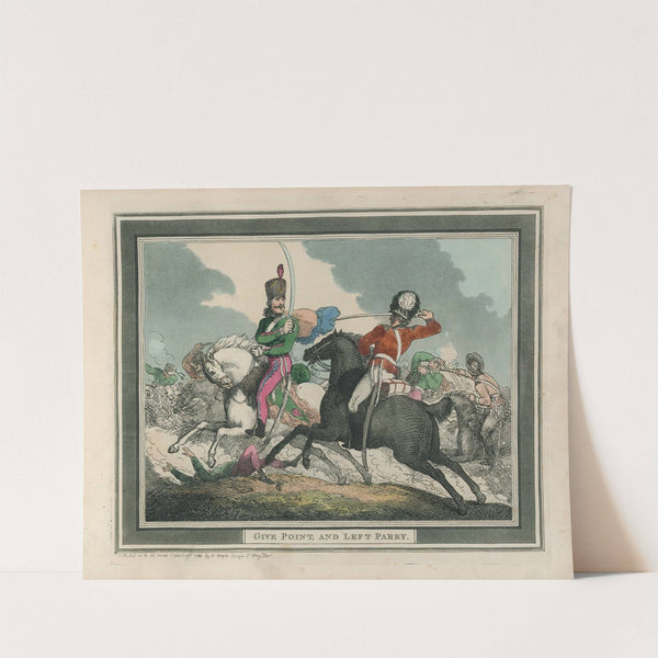 Give Point, and Left Parry (1799) by Thomas Rowlandson