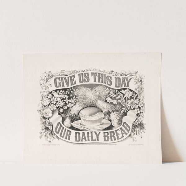 Give us this day our daily bread (1872) by Currier & Ives.