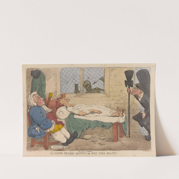 Giving up the ghost or one too many by Thomas Rowlandson
