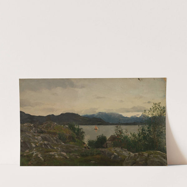 Gjermundshavn, Hardanger (1861) by Amaldus Nielsen