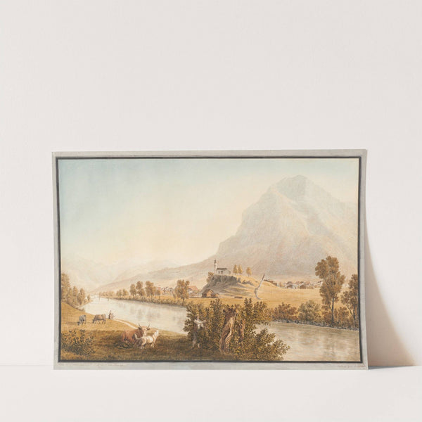 Glarus, von Norden by Johann Jakob Biedermann