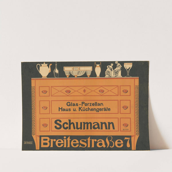 Glas-Porzellan, Haus- u. Küchengeräte Schumann (1910) by Karl Klimsch