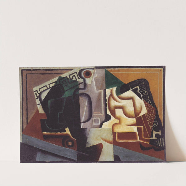 Glass and carafe (1917) by Juan Gris