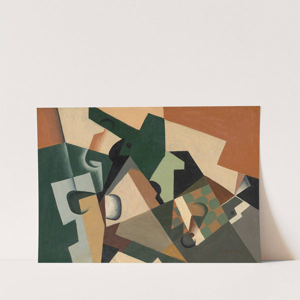 Glass and Checkerboard by Juan Gris