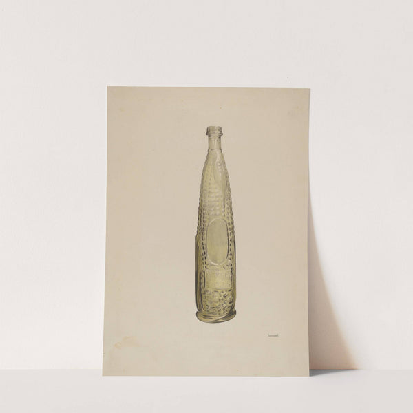 Glass Bitters Bottle by G.A. Spangenberg