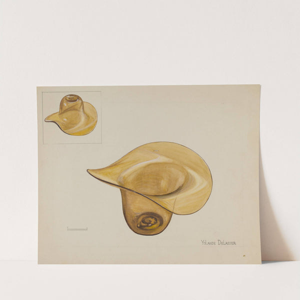 Glass Hat by Yolande Delasser