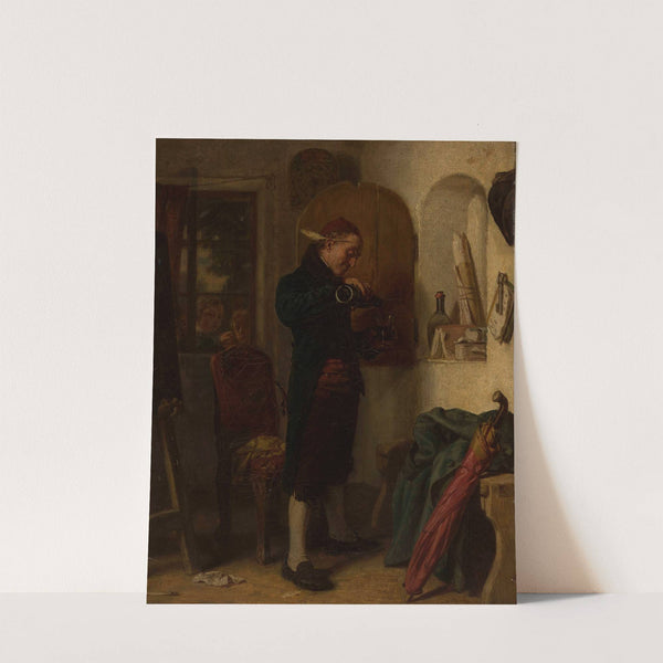 Glass of wine by Leopold Löffler