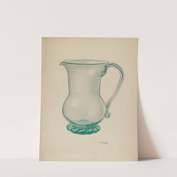 Glass Water Pitcher by Paul Ward