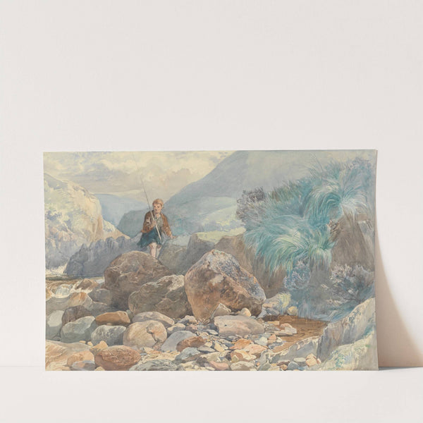 Glencoe: A Shepherd Boy Crossing a Burn by Walter Goodall