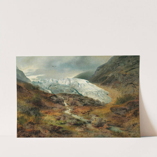 Gletscherlandschaft by Hermann Ottomar Herzog