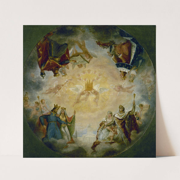 Gloire des dynasties royales et impériales devant sainte Geneviève (1812) by Antoine-Jean Gros