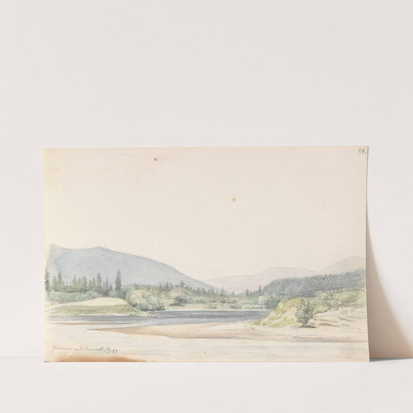 Glomma ved Åmot (1843) by Adolph Tidemand