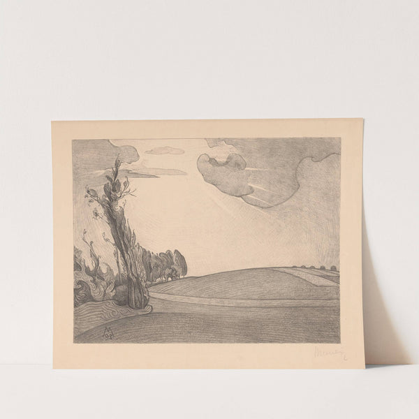 Glooiend landschap Geloof (1893) by Simon Moulijn