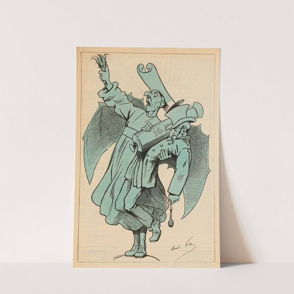 Gloria Victis (d’après Mercié) (1878) by André Gill