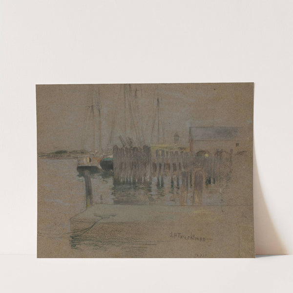 Gloucester Harbor (19th century) by John Henry Twachtman