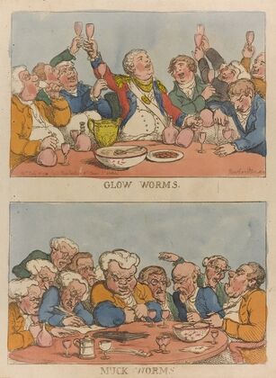 Glow worms. Muck worms (1812)