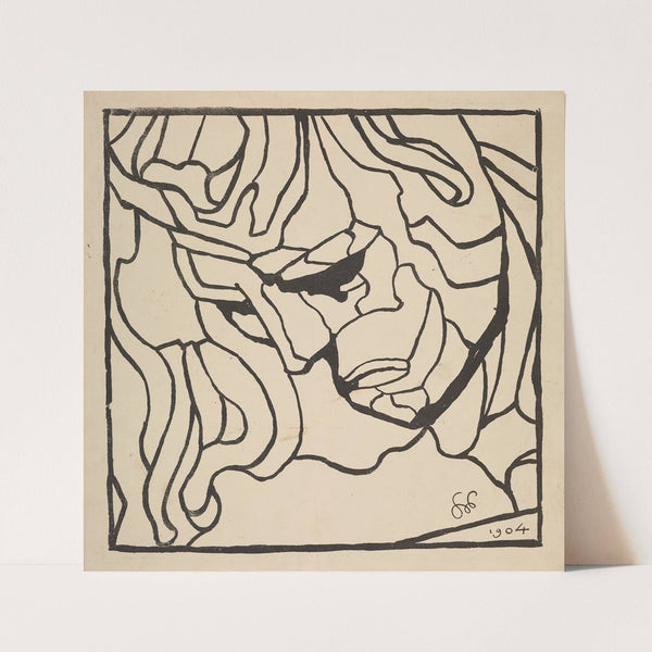 Głowa Apollina (1905) by Stanisław Wyspiański