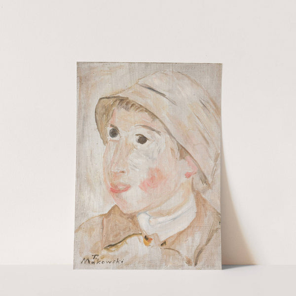 Głowa chłopca w kapeluszu by Tadeusz Makowski